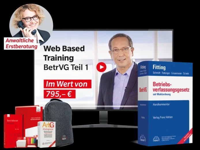 Das Starter-Set für Betriebsverfassungsrecht Teil 1 enthält kostenlose Beigaben zum Seminar